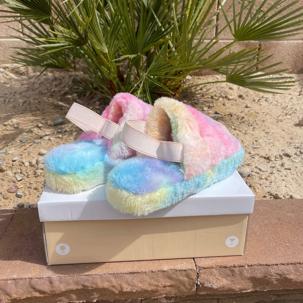 Cotton Candy Sling Back Slides 🍬 - Picture 3 of 5